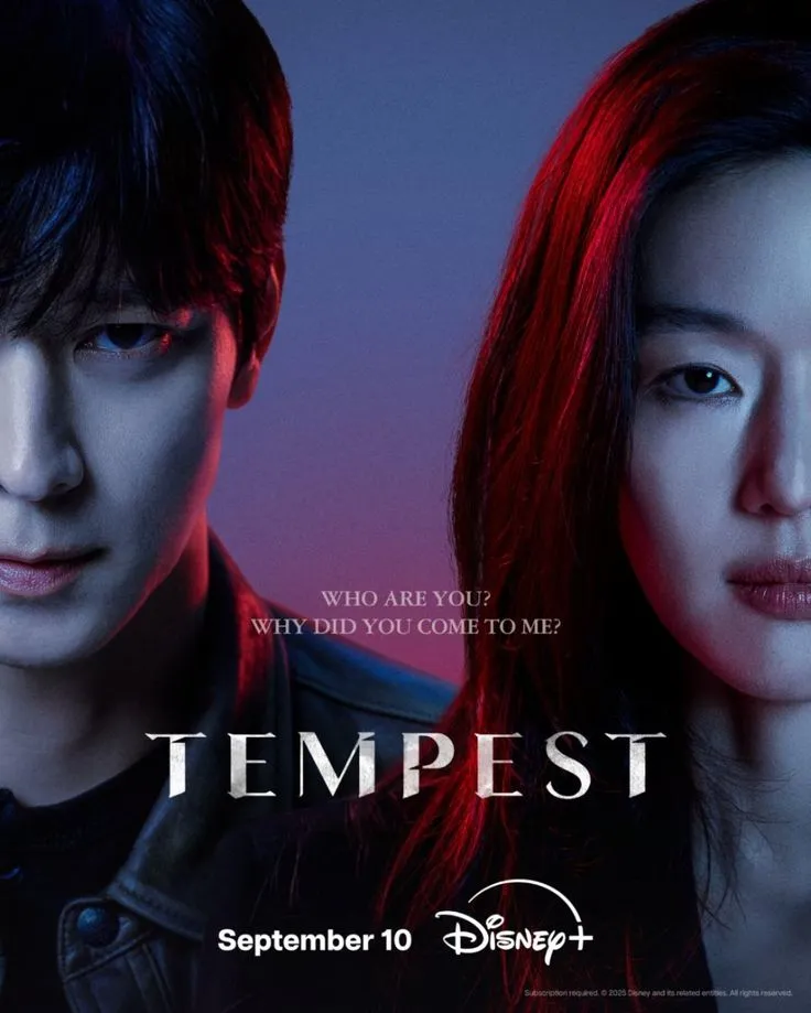 Pôster do dorama Tempest (Polaris) com Jun Ji-hyun e Gang Dong-won