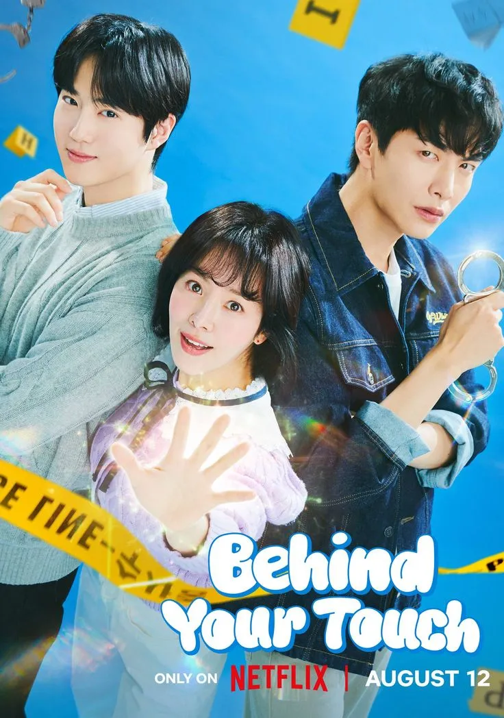 Pôster oficial do dorama Behind Your Touch com Han Ji-min, Lee Min-ki e Suho